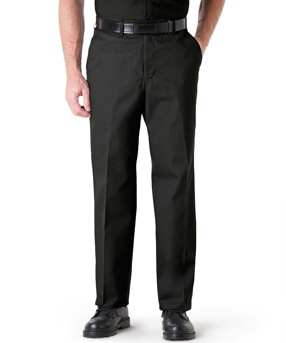 NWT Unifirst SofTwill Flat-Front Uniform Pants Style 1002-12 Black Men's 36 x 32